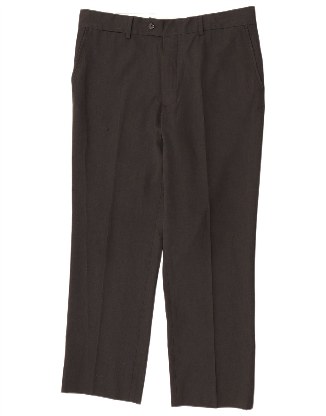 Zara Straight Suit Bukser til mænd EU 44 Large W34 L27 Sort Polyester