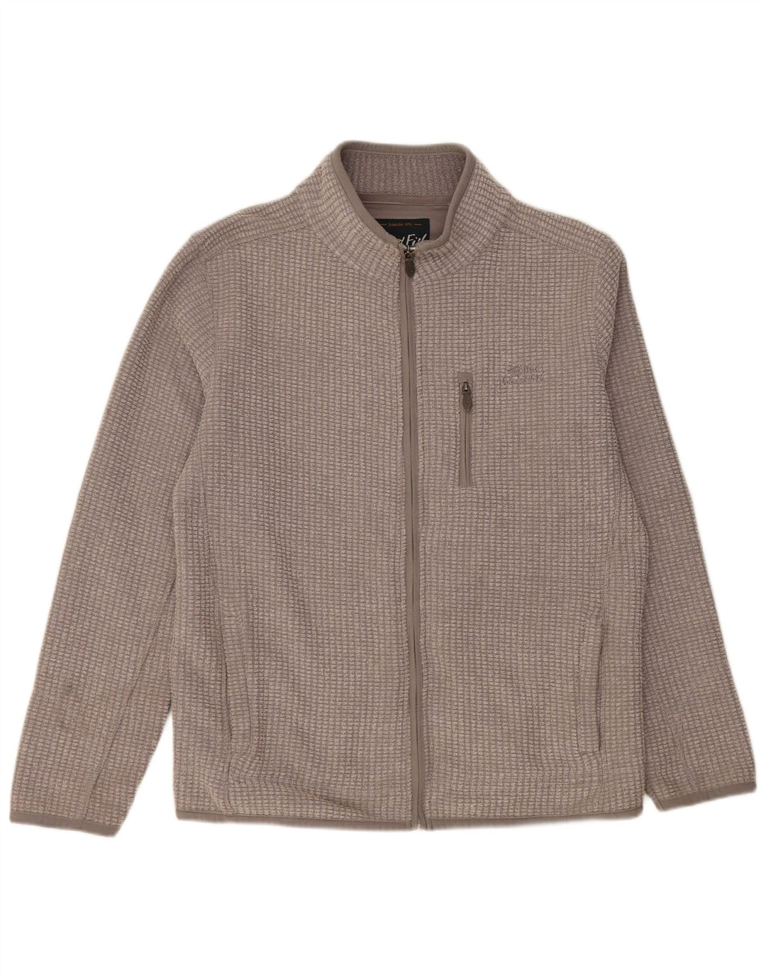 WEIRD FISH Fleecejakke til mænd UK 40 Large Grå Polyester