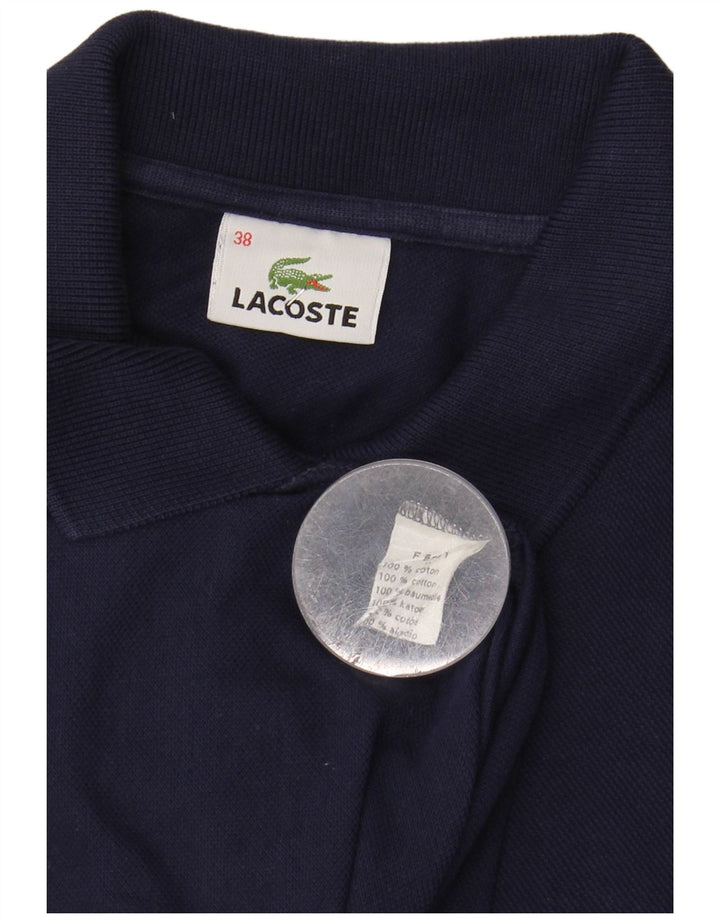 LACOSTE Dame Polo Shirt Størrelse 38 Medium Navy Blue Bomuld