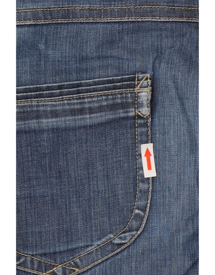 Armani Straight Jeans til mænd W34 L30 Marineblå Bomuld