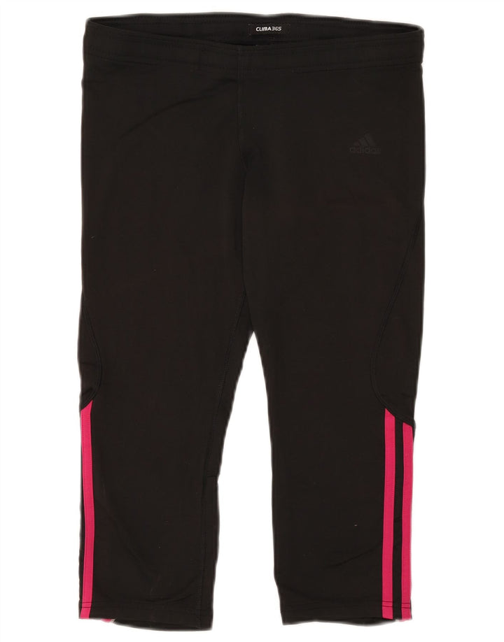 Adidas Dame Clima 365 Capri Leggings UK 14 Medium Sort Polyester