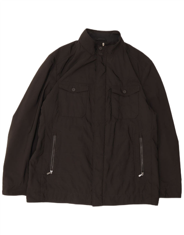Hugo Boss Herre Utility Jacket UK 46 3XL Sort Polyamid