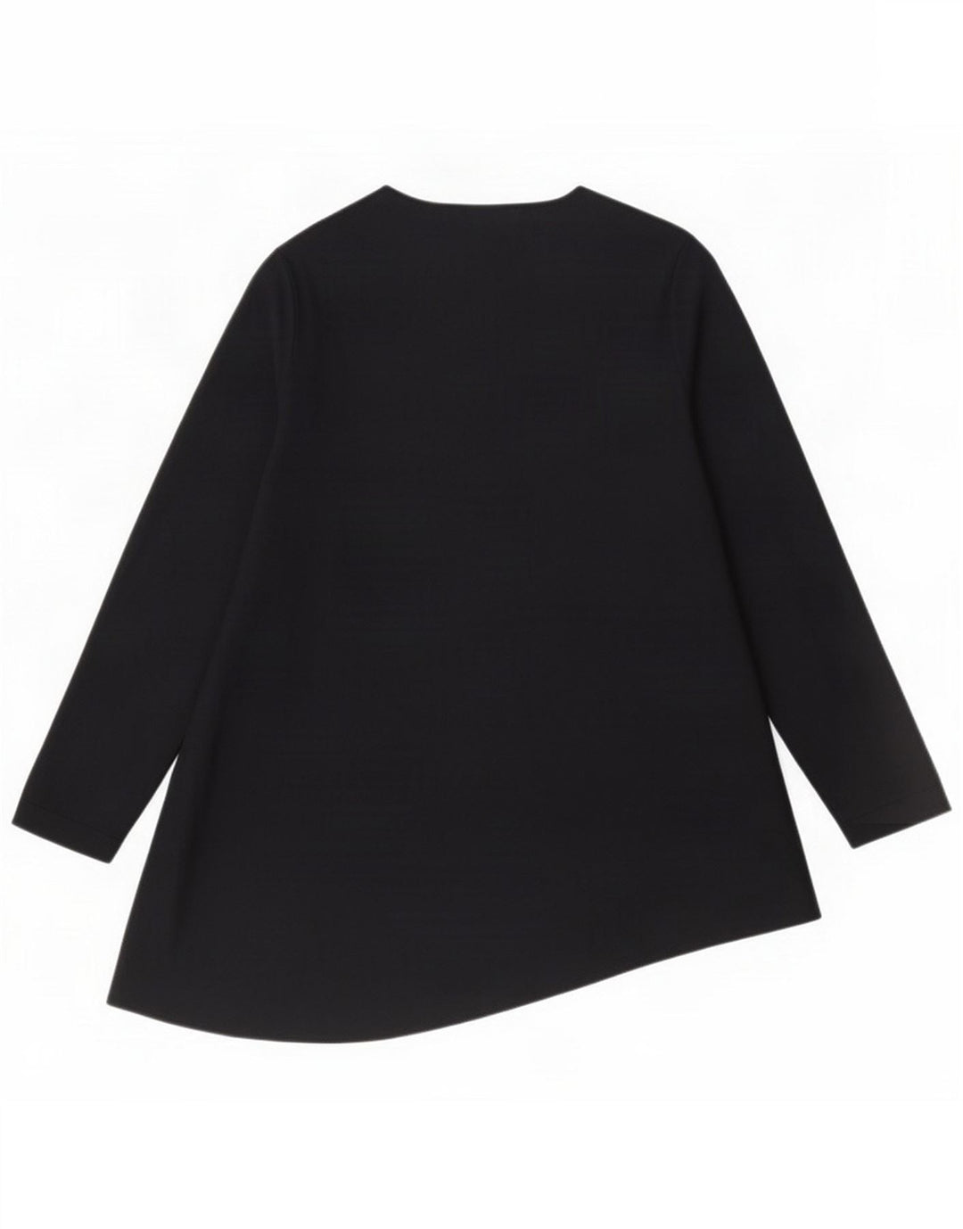 Cos Dame Asymmetrisk Tunika Top UK 12 Medium Navy Blue Wool