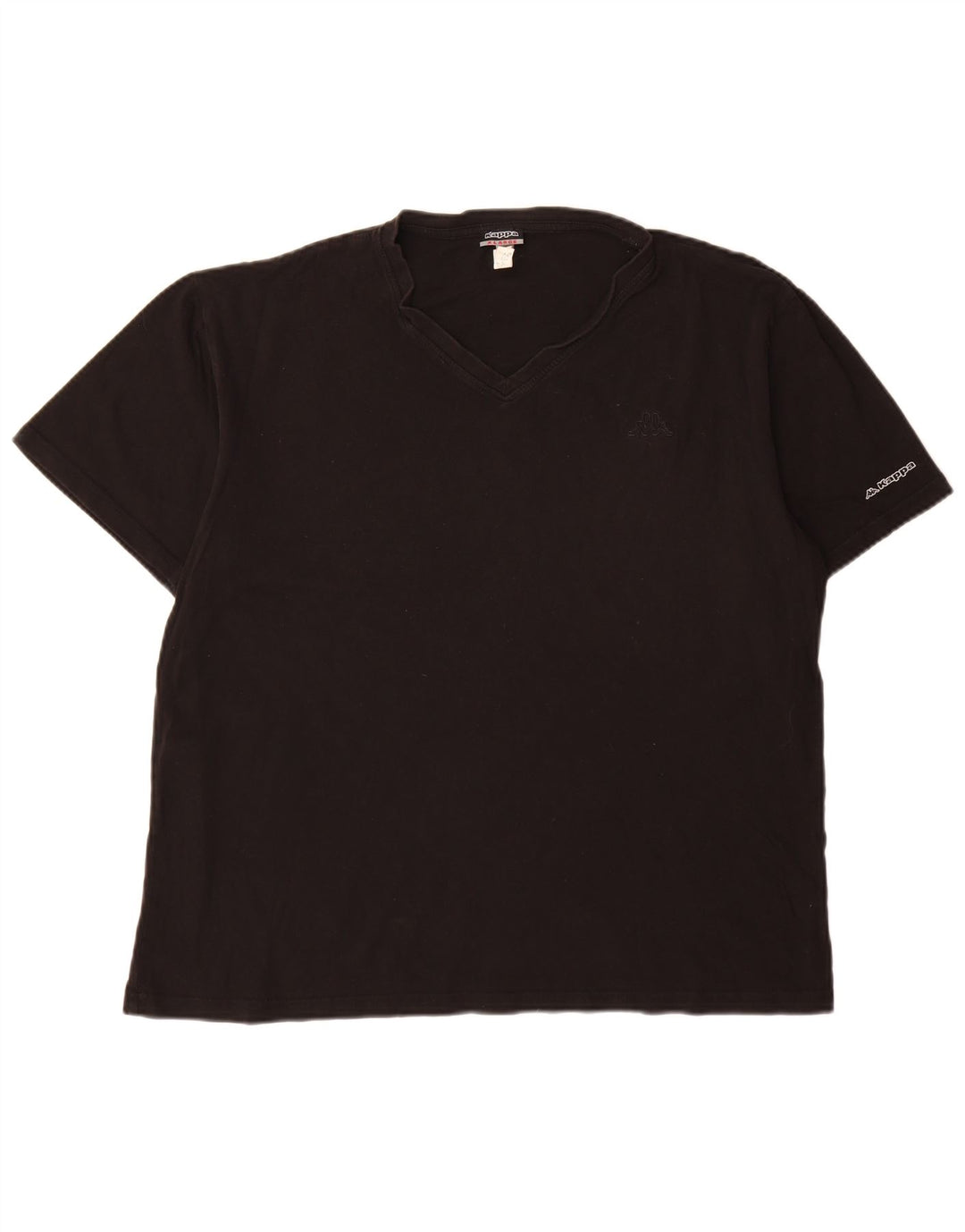 Kappa Herre T-Shirt Top XL Sort Bomuld