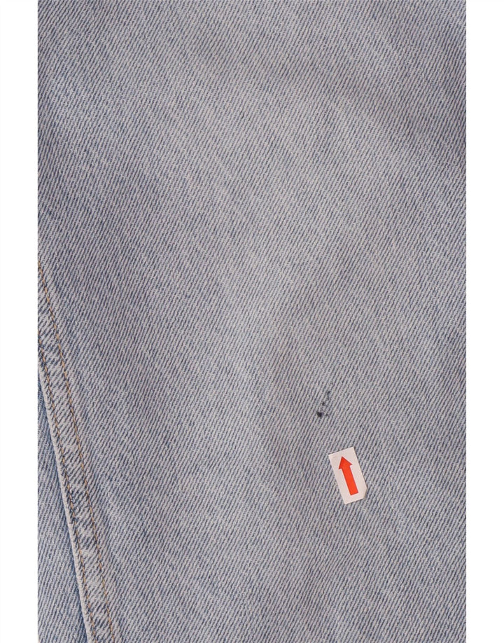 Zara Dame Højtaljede Lige Jeans EU 34 2XS W24 L27 Blå Bomuld Klassisk