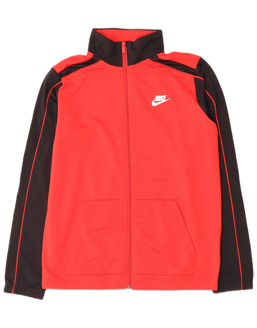 Nike Boys træningsdragt topjakke 13-14 år XL Rød Colourblock Polyester