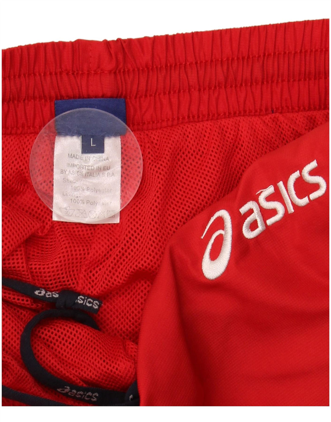 ASICS Træningsdragtsbukser til kvinder UK 14 Stor rød polyester