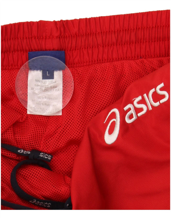 ASICS Træningsdragtsbukser til kvinder UK 14 Stor rød polyester