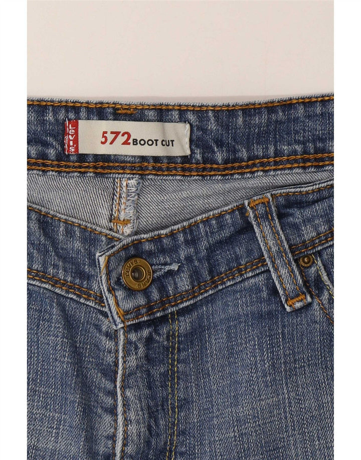 Levi's Dame 572 Bootcut Jeans W34 L29 Blå Bomuld