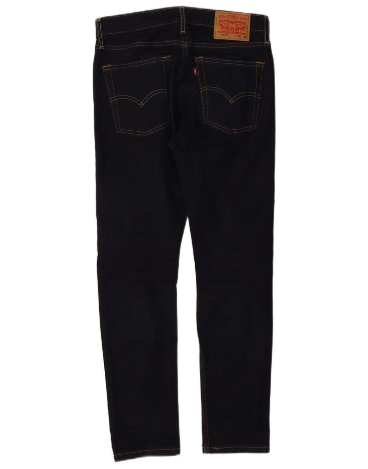 LEVI'S Herre 510 Skinny Jeans W30 L30 Marineblå Bomuld