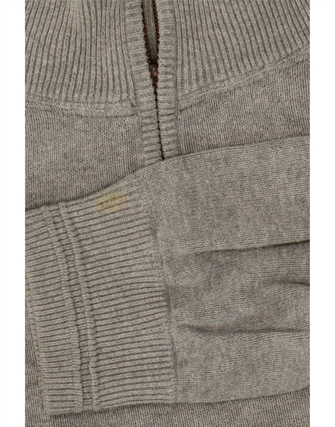 TIMBERLAND Herre Regular Fit Zip Neck Jumper Sweater XL Grå