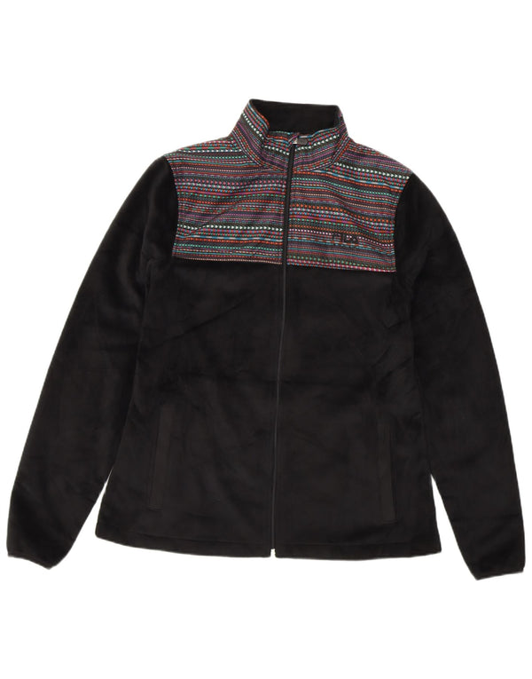 FILA Fleecejakke til kvinder UK 10 Lille sortstribet polyester