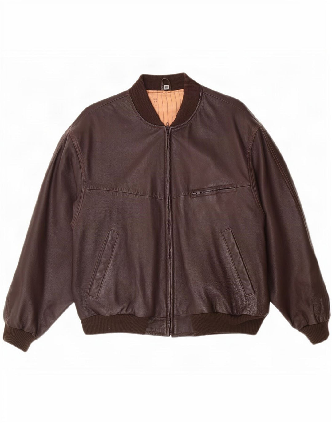 Vintage herre læderjakke UK 42 XL Brun