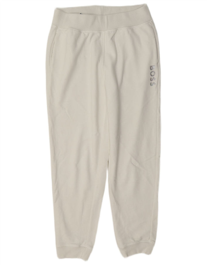 Hugo Boss Graphic Tracksuit Bukser til kvinder Joggers UK 14 Medium White