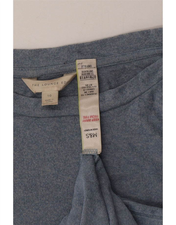 MARKS & SPENCER Dame Oversized Boat Neck sweater UK 10 Small Blue