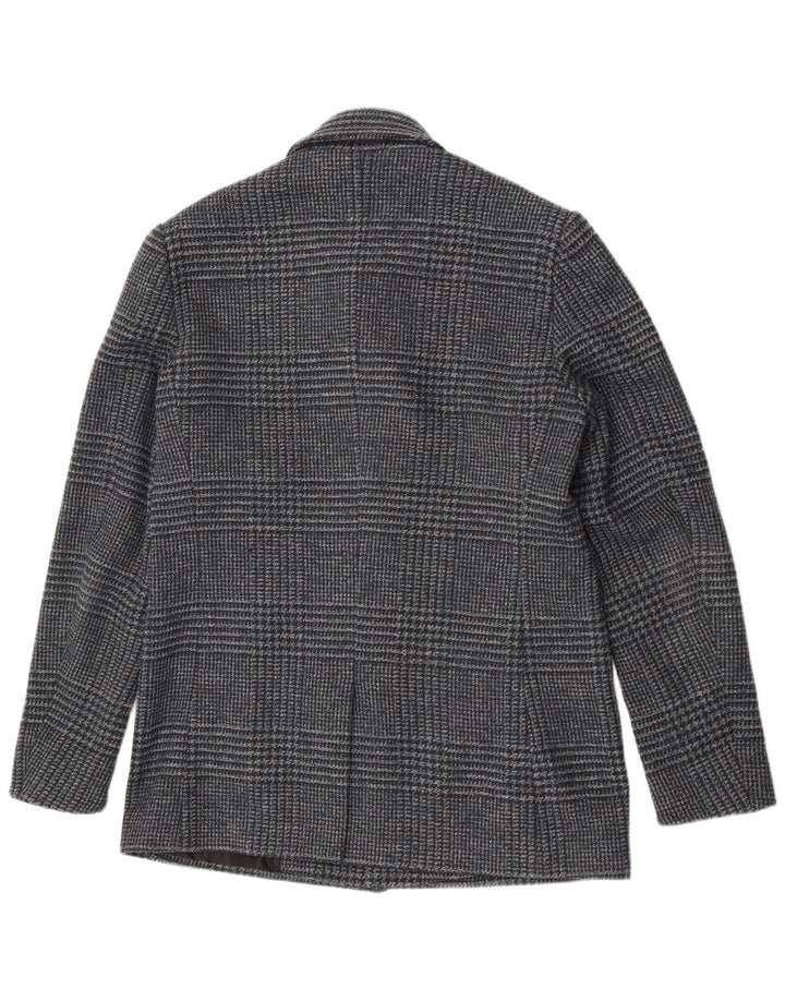 Calvin Klein Herre Blazer Jacket UK 38 Medium Blue Houndstooth