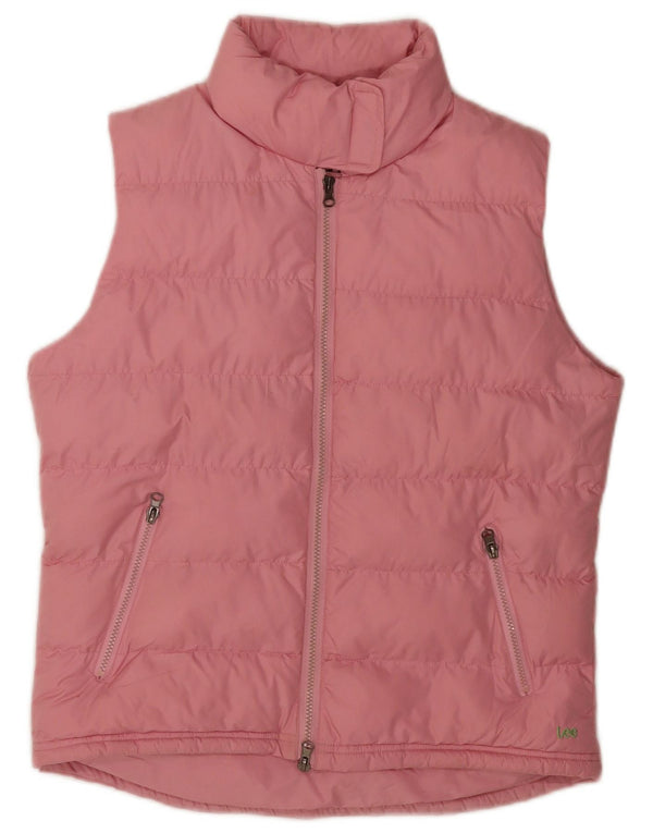 Lee Womens Polstret Gilet UK 16 Large Pink Polyester