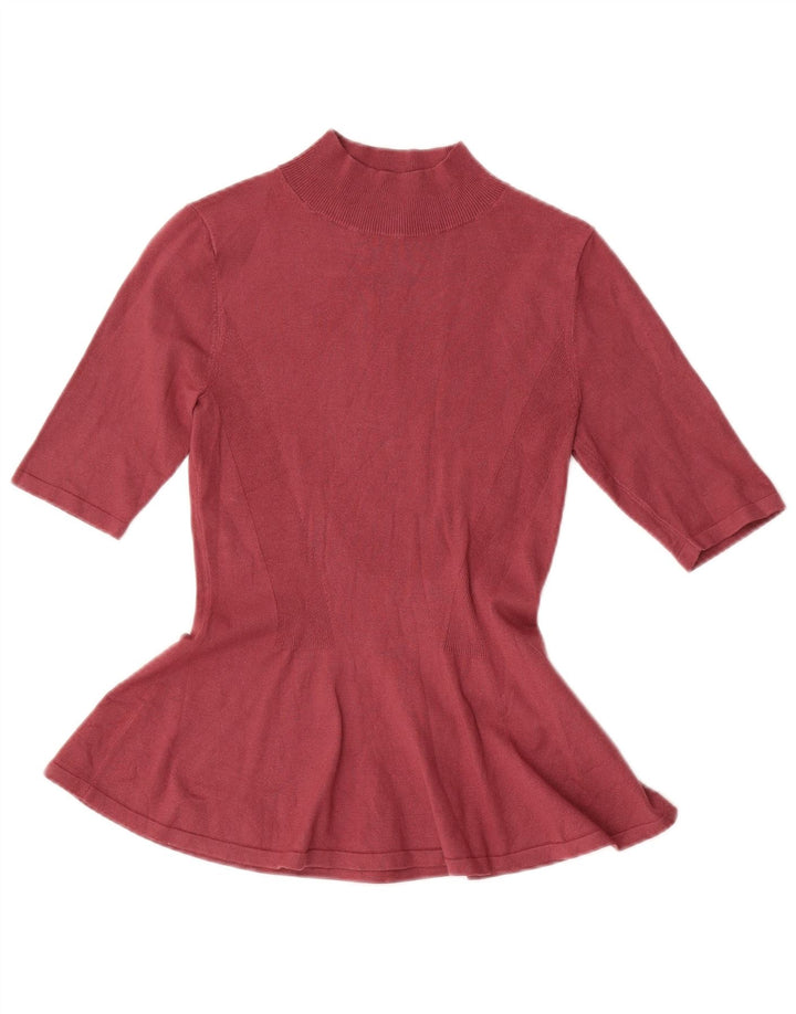 Massimo Dutti Dame Bluse Top UK 8 Lille Rød