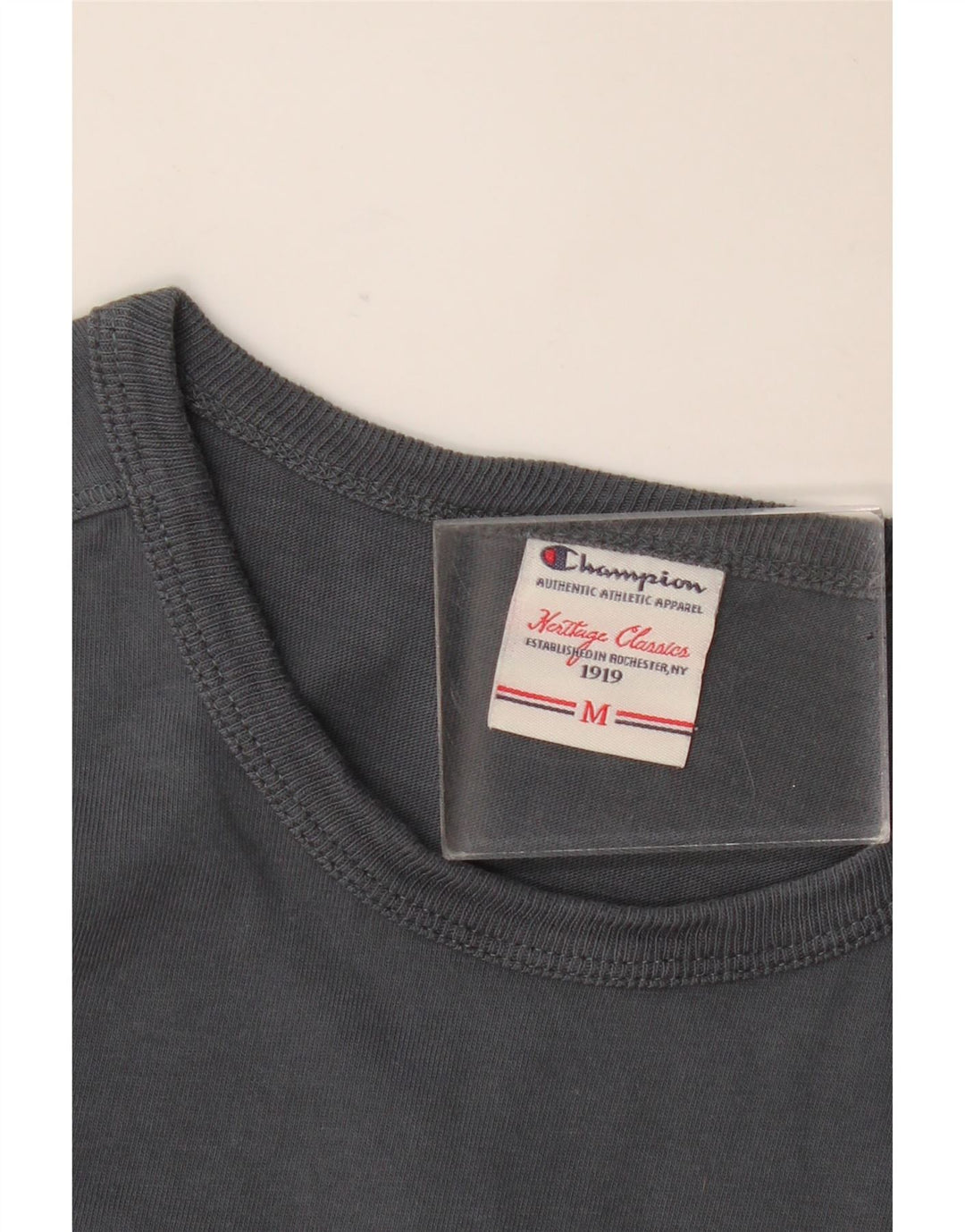 Champion Womens Heritage Classics Grafisk Top Langærmet UK 12 Mellemgrå