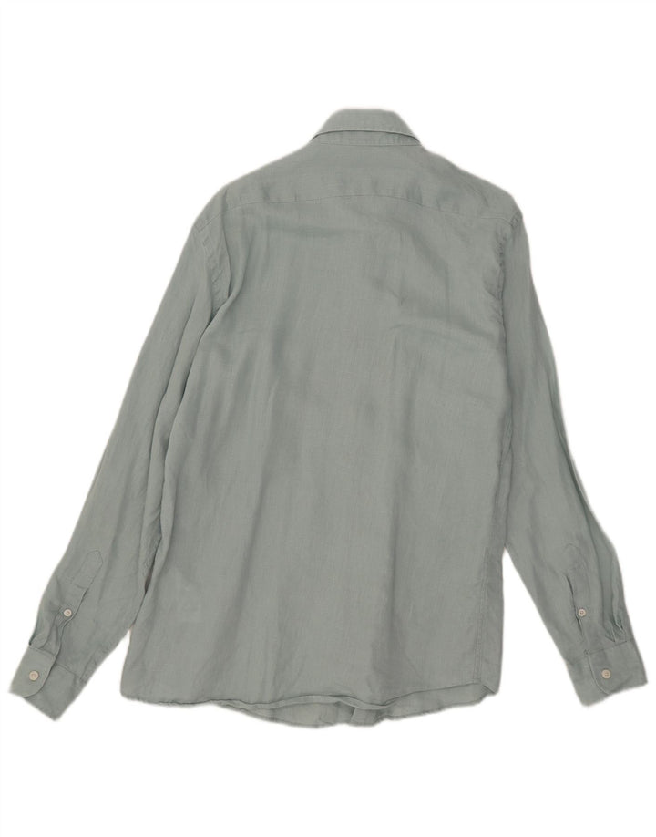 Reiss Herre Regular Fit skjorte Medium Blue Linen