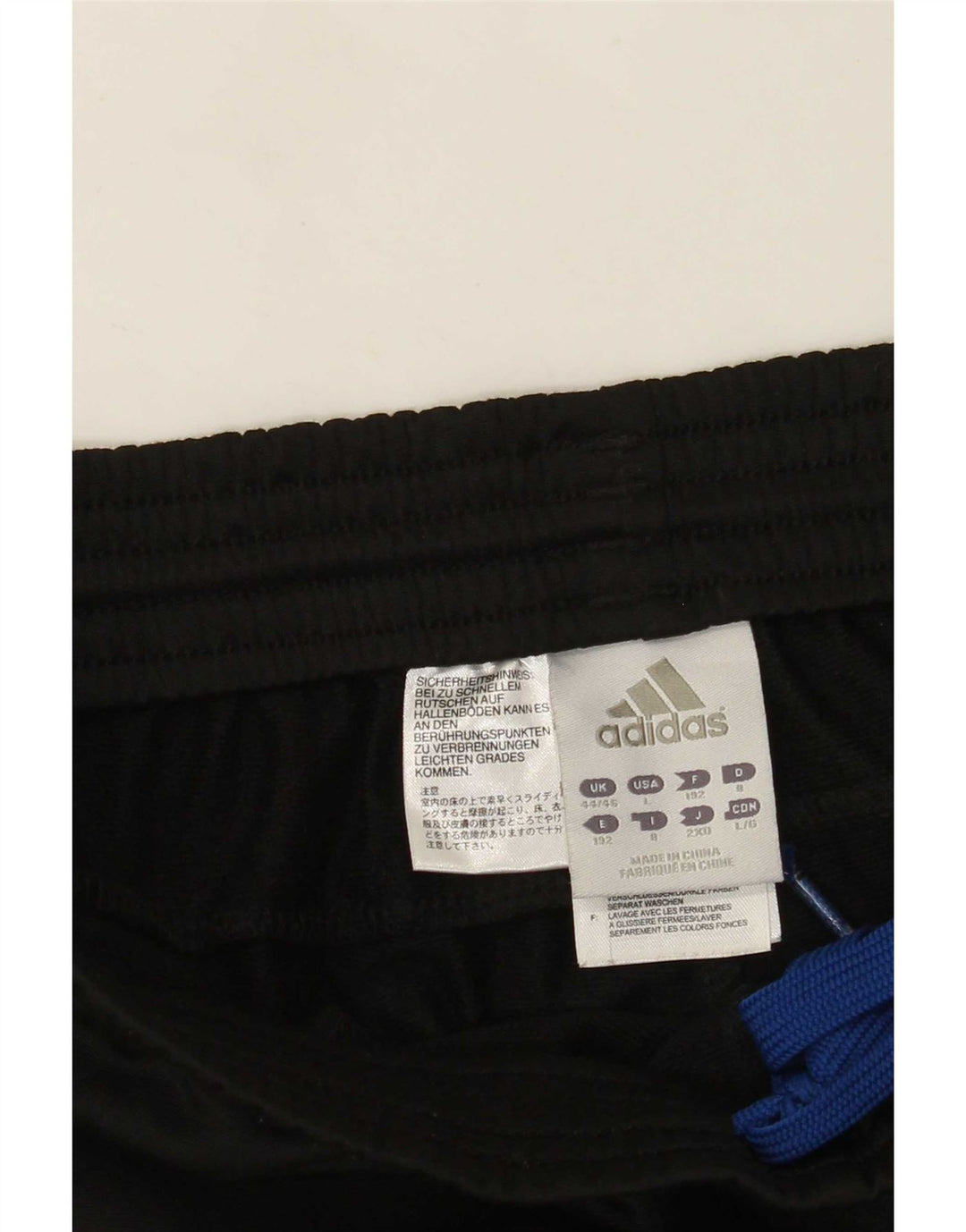 Adidas Herre Climalite træningsdragt Bukser UK 44/46 Large Black Polyester
