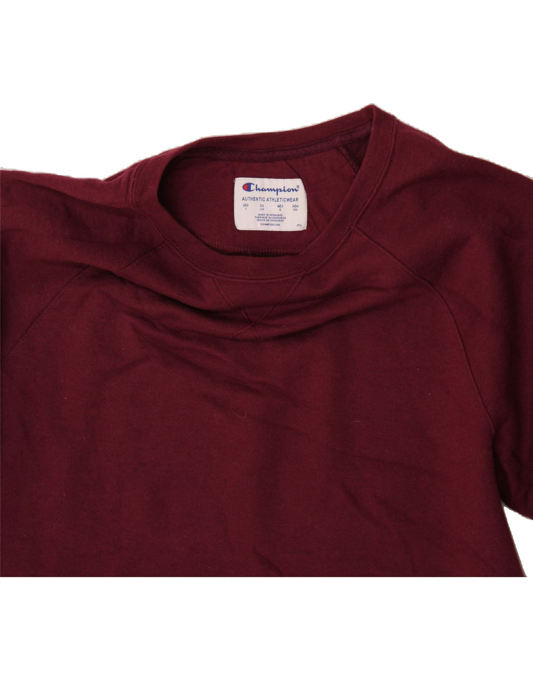 CHAMPION Womens Sweatshirt Jumper UK 16 Large Burgundy Polyester Vintage Champion and Second-Hand Champion from Messina Hembry 