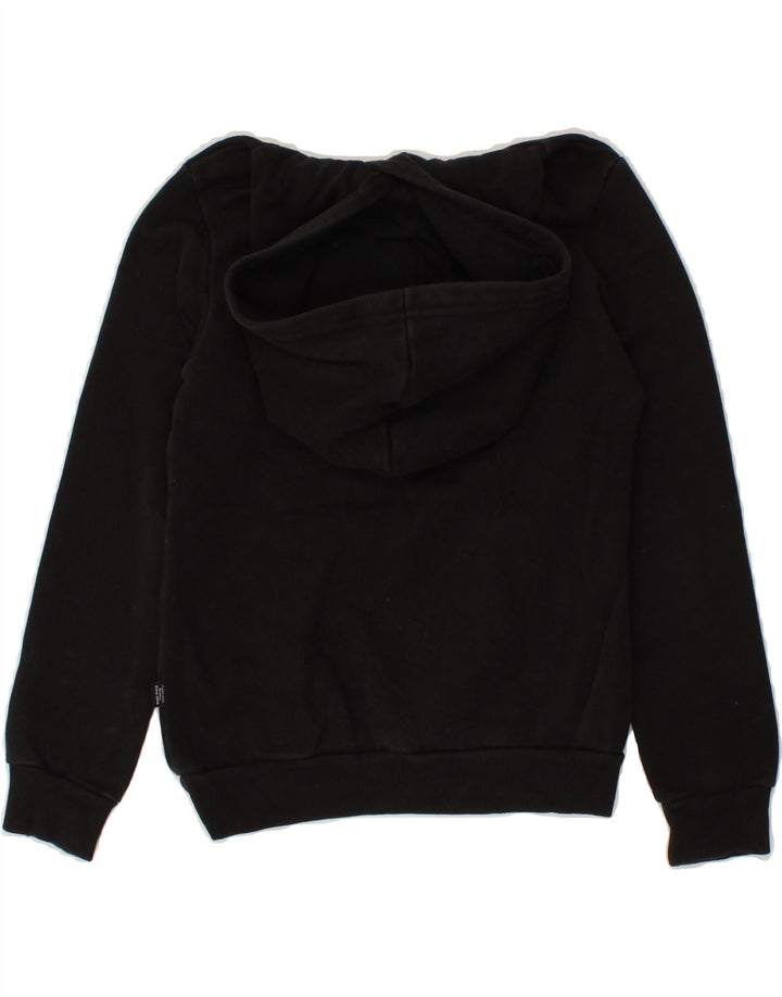 PUMA Boys Graphic Hoodie Jumper 9-10 Years Medium  Black Vintage Puma and Second-Hand Puma from Messina Hembry 