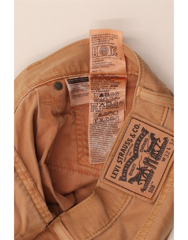 Levi's Herre Regular Fit Tapered Jeans W32 L34 Beige Bomuld