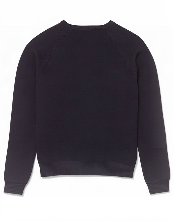 Zara Dame V-hals sweater UK 12 Medium Navy Blue