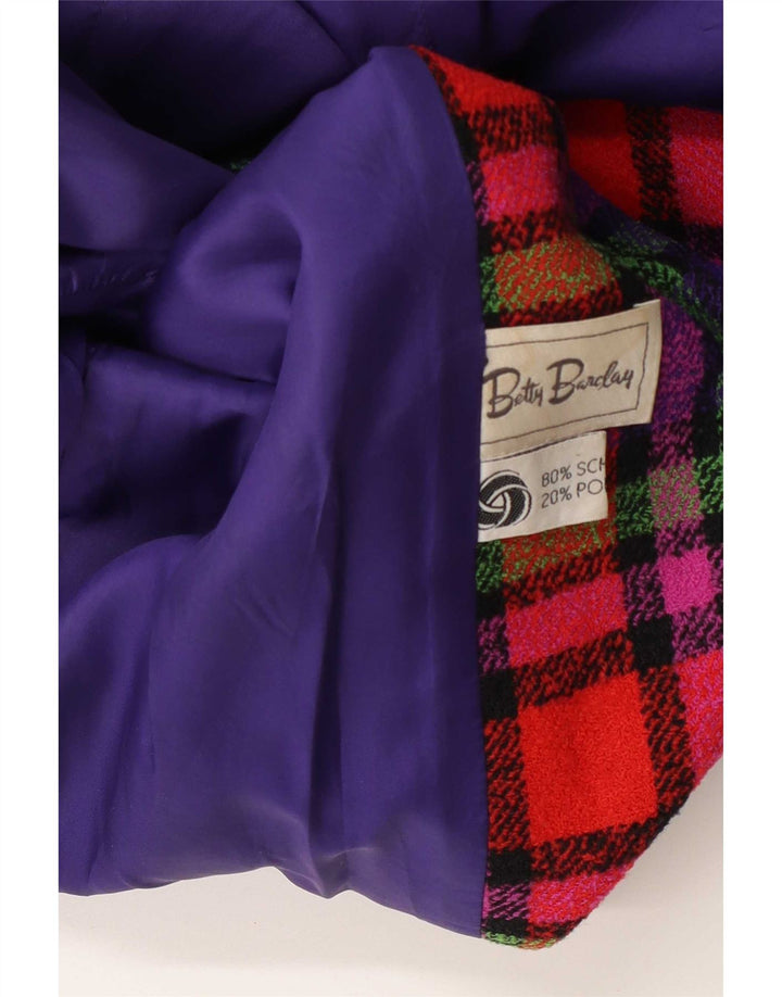 Betty Barclay Dame Longline Blazer Jacket UK 12 Medium Flerfarvet