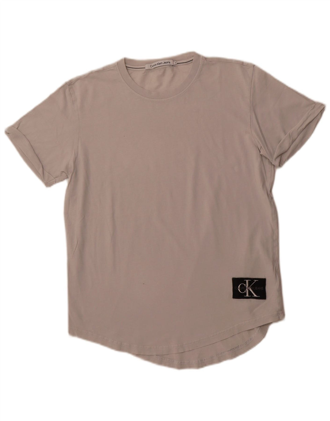 CALVIN KLEIN JEANS Herre grafisk T-shirt Top Medium Hvid Bomuld