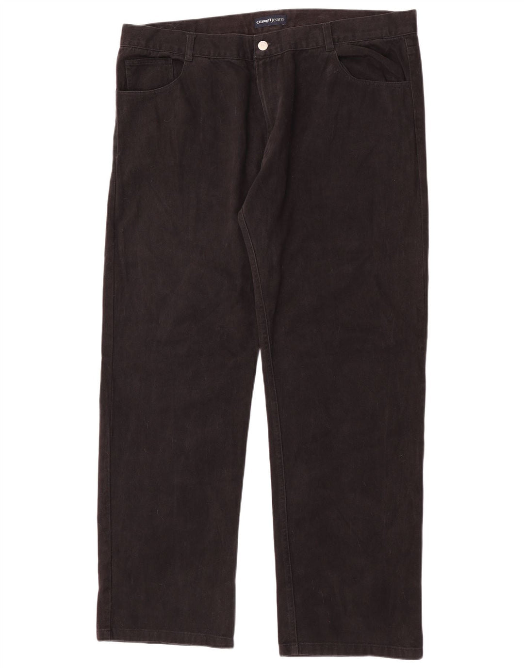 Cerruti Straight Jeans til mænd W42 L34 Sort bomuld