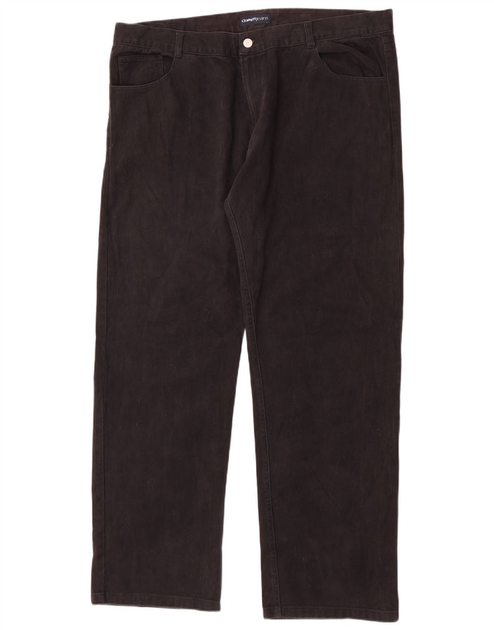 Cerruti Straight Jeans til mænd W42 L34 Sort bomuld