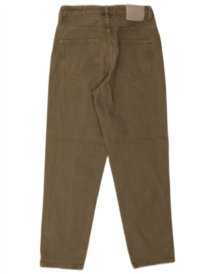 ZARA Tapered Jeans til kvinder EU 38 Small W28 L27 Khaki