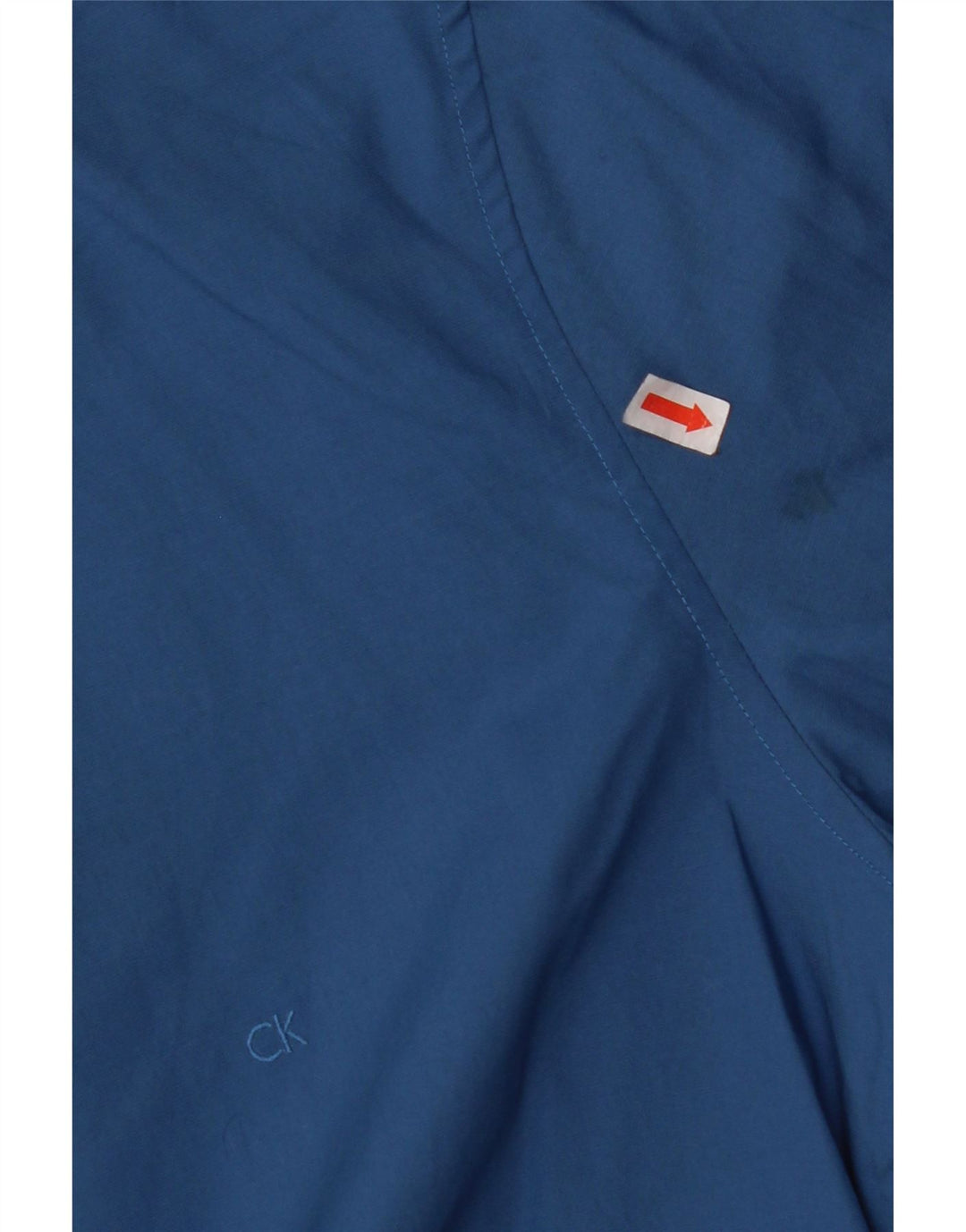 CALVIN KLEIN Herre Slim Fit Skjorte Størrelse 38 15 Medium Blå Bomuld