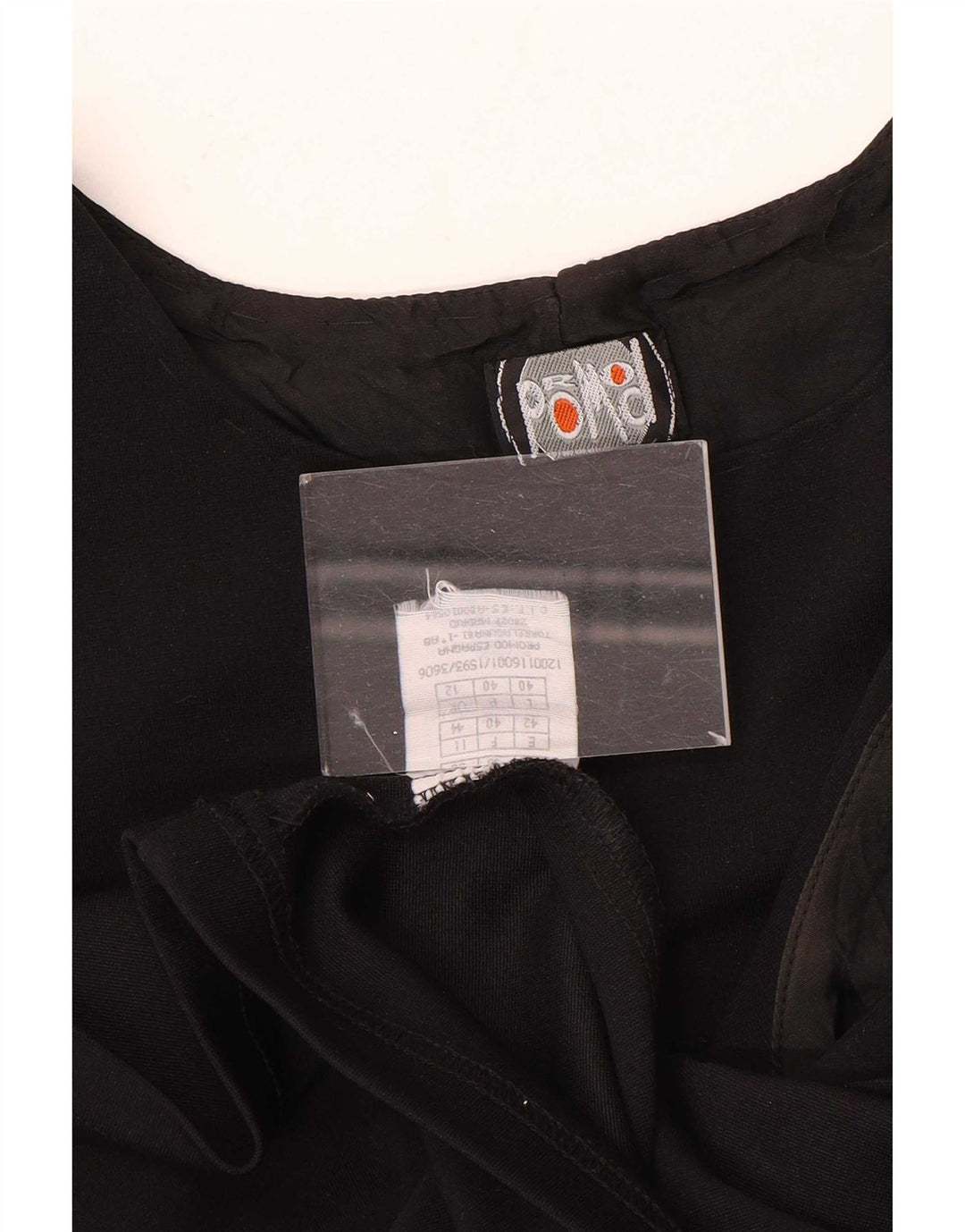 Promod Dame Ærmeløs Shift Dress UK 12 Medium Sort Polyamid