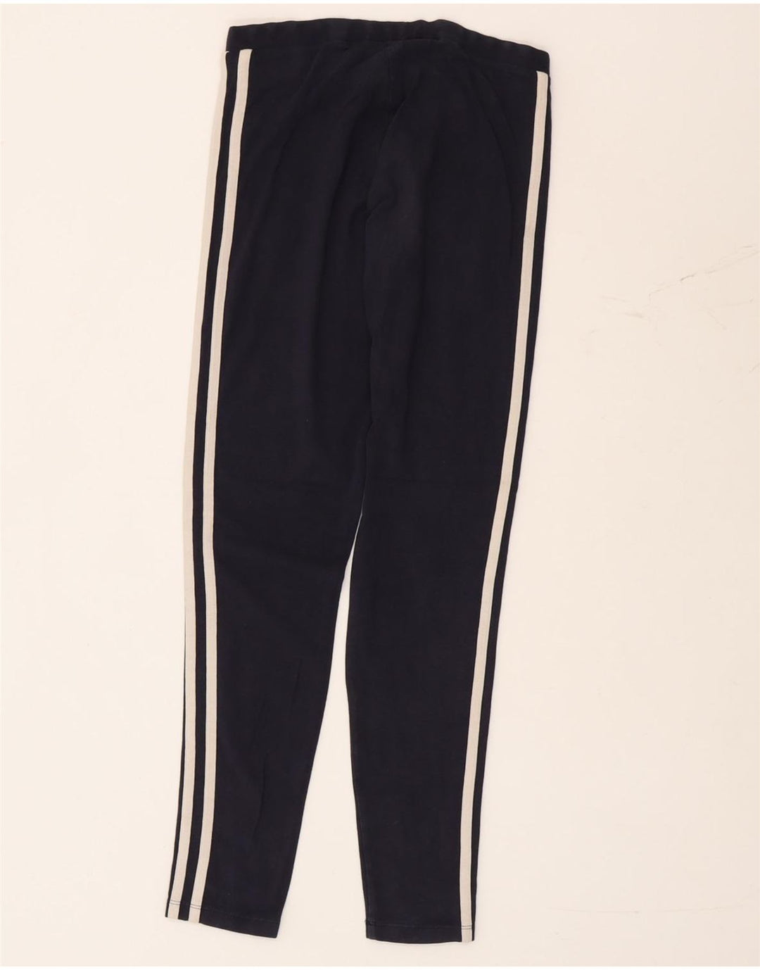 Adidas Dame Leggings UK 8 Small Navy Blue Bomuld