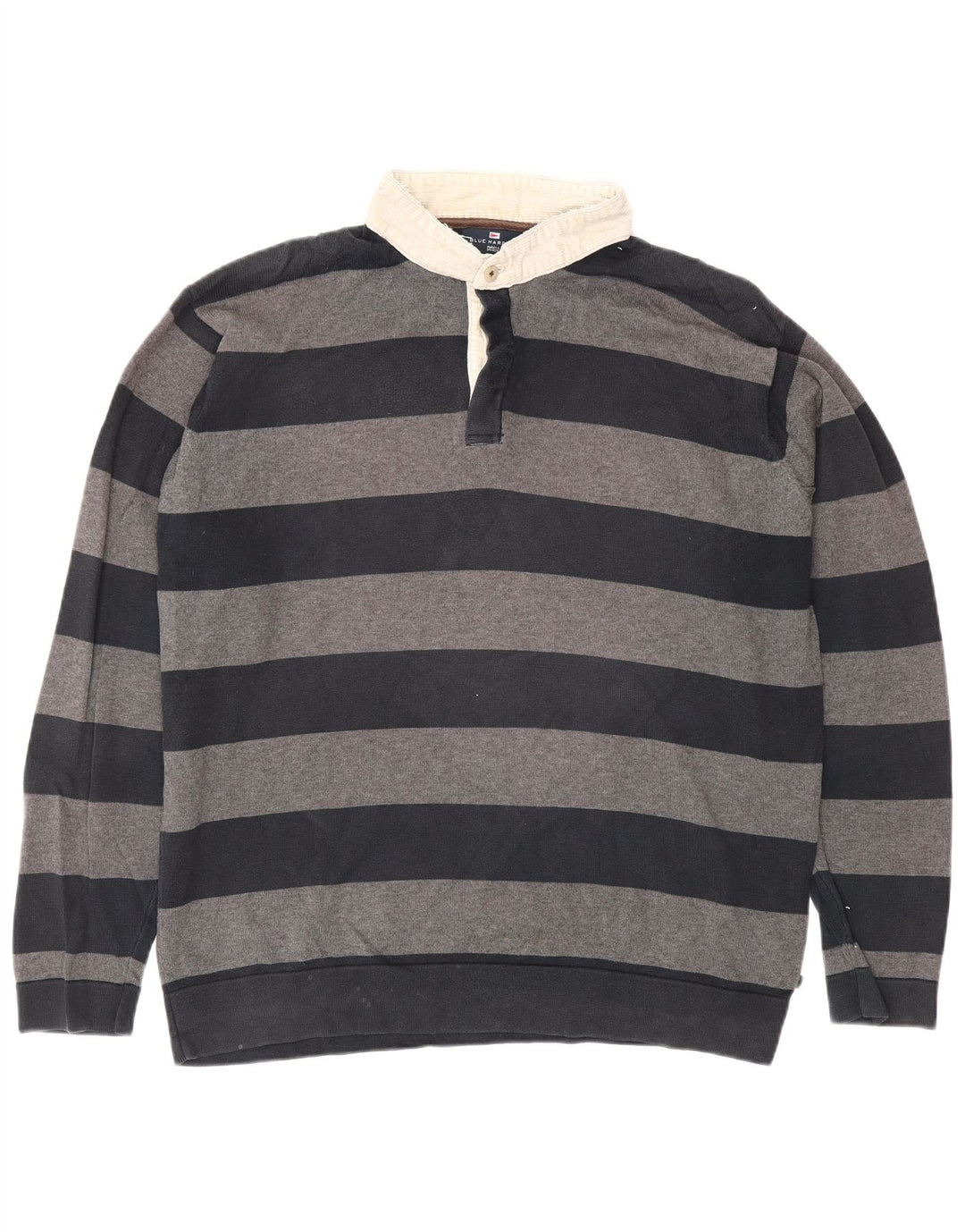 Marks & Spencer Herre Blue Harbor Polo Halstrøje Sweater Stor Grå