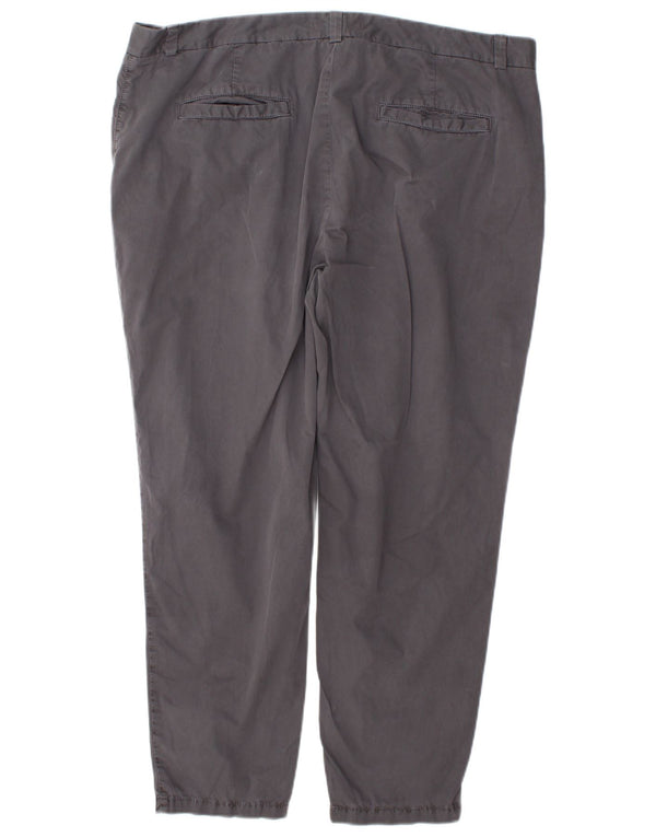 Marks & Spencer Dame Slim Chino Bukser UK 20 2XL W42 L28 Grå Bomuld