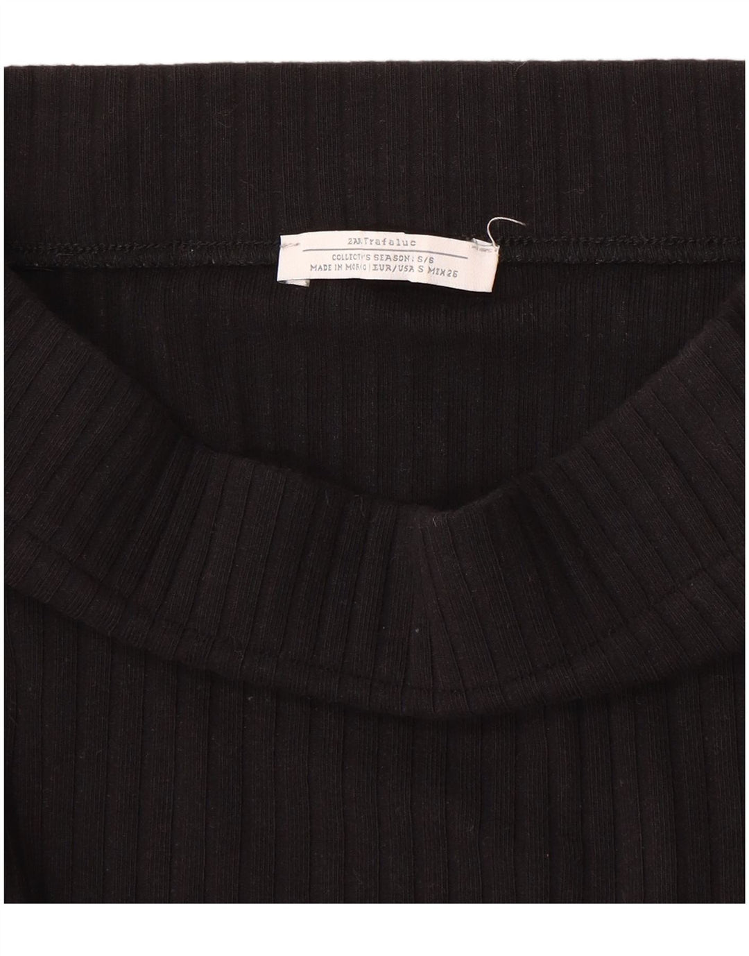 Zara Damestrik Midi-nederdel Small W26 Sort