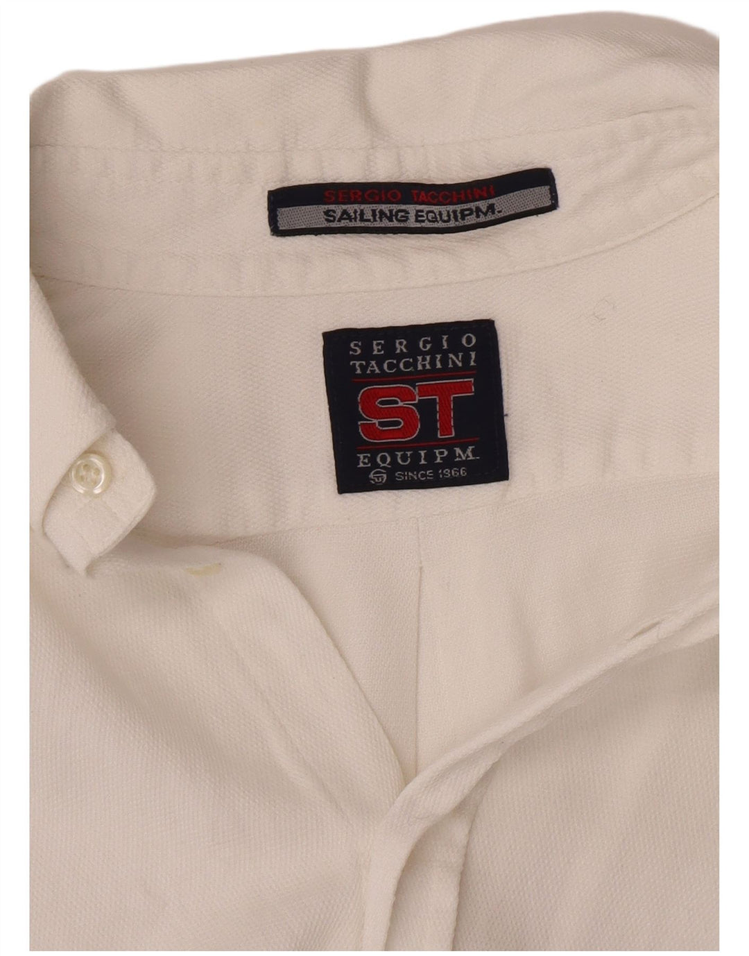 Sergio Tacchini herreskjorte stor hvid