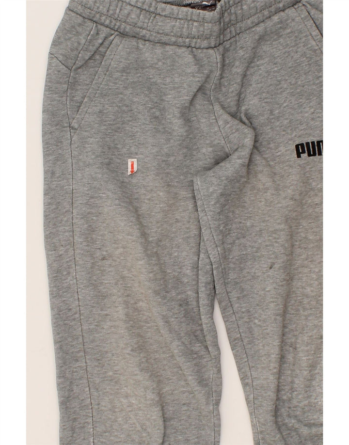 PUMA Boys Tracksuit Trousers Joggers 11-12 Years  Grey Vintage Puma and Second-Hand Puma from Messina Hembry 