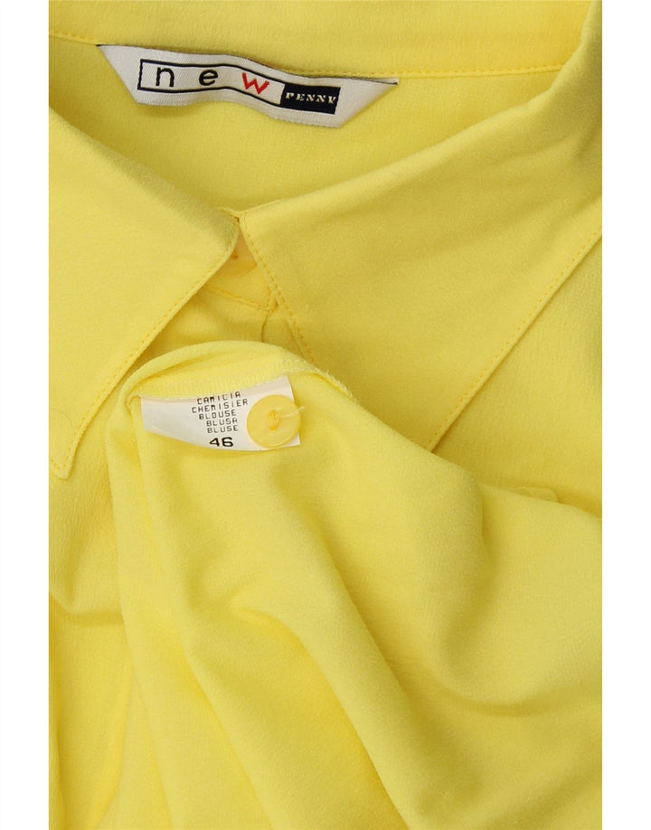 NEW PENNY Womens Shirt Blouse IT 46 Large Yellow Vintage New Penny and Second-Hand New Penny from Messina Hembry 