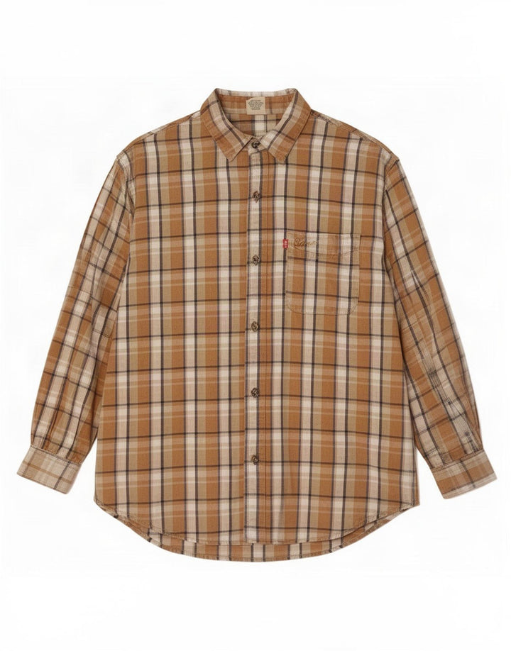 Levi's Herreskjorte Medium Brun Plaid Bomuld