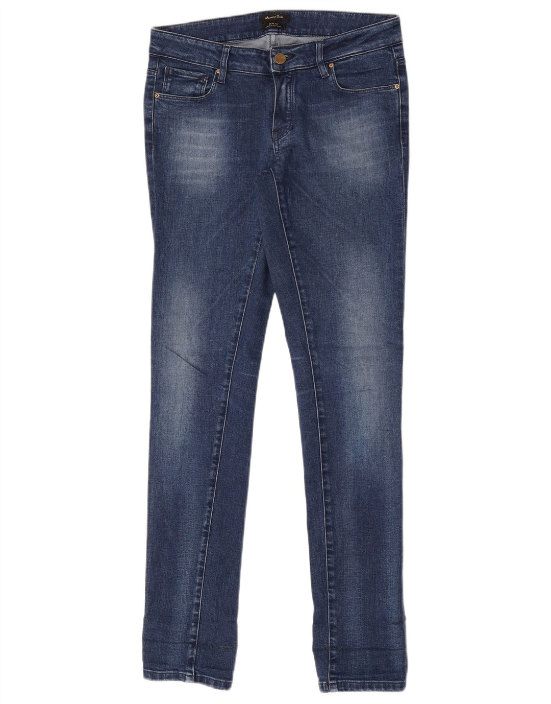 Massimo Dutti Dame Slim Jeans EU 36 XS W26 L30 Blå