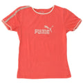 PUMA Womens Graphic T-Shirt Top UK 12 Medium Pink