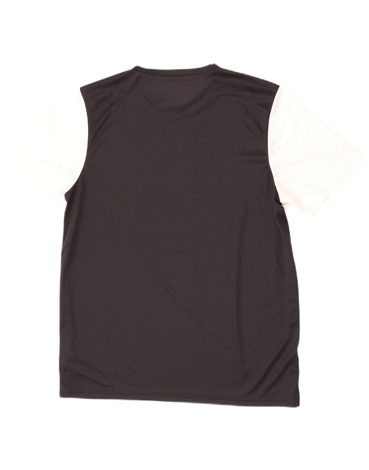Adidas Herre Aeroready T-Shirt Top Stor Sort Colourblock Polyester