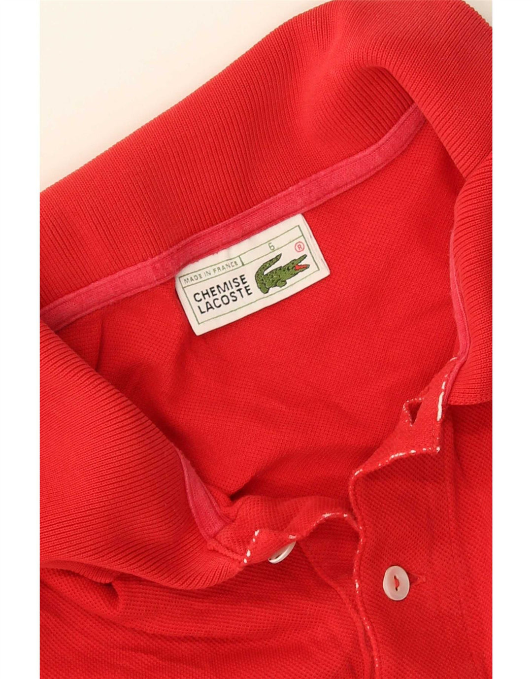 Lacoste Polo Shirt til mænd Størrelse 6 XL Rød