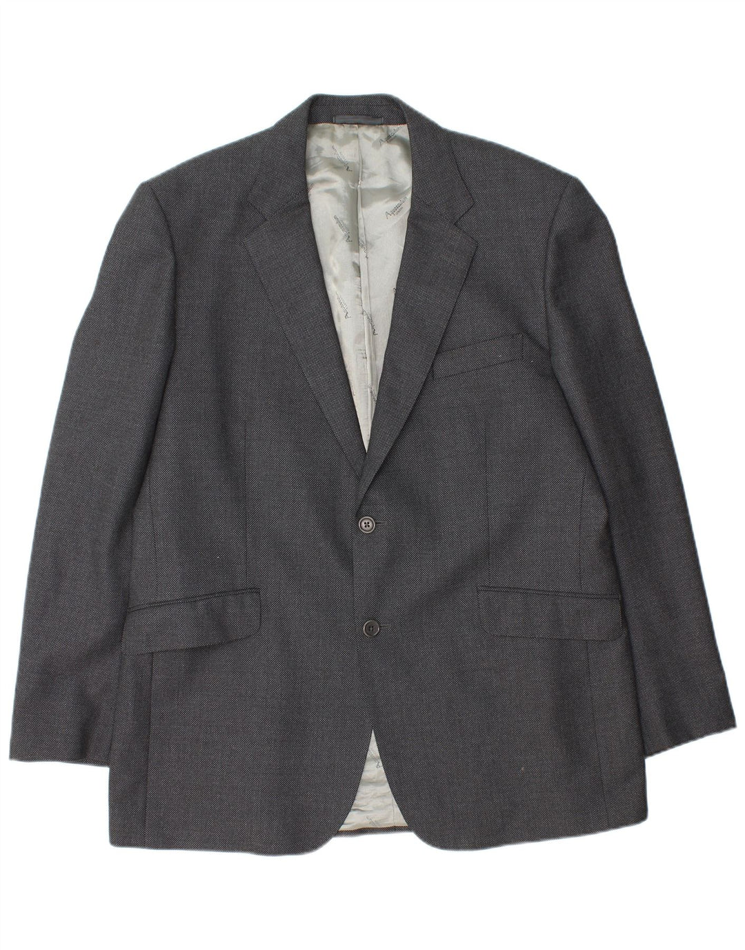 Aquascutum Herre 2-knaps blazerjakke UK 46 3XL Grå uld