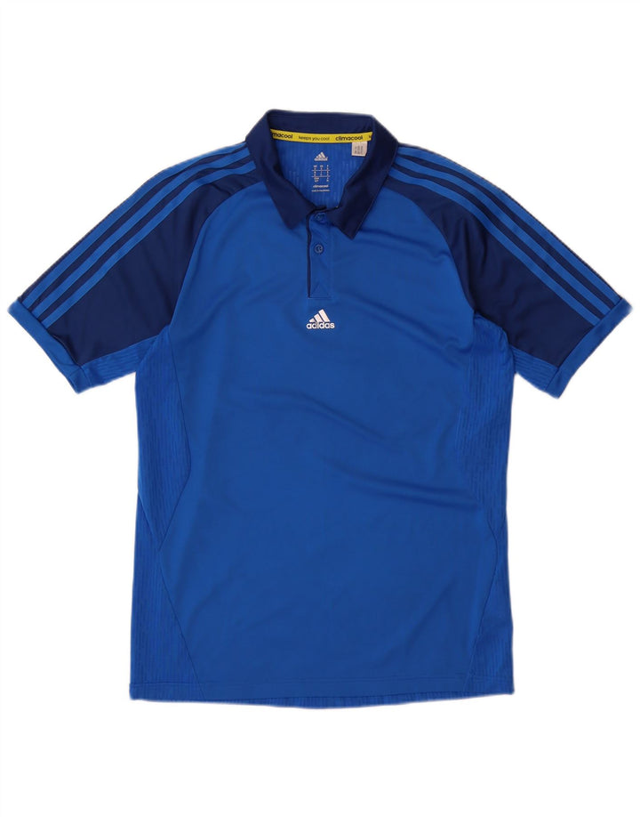 ADIDAS Herre Climacool Polo Shirt Lille blå Colourblock Polyester